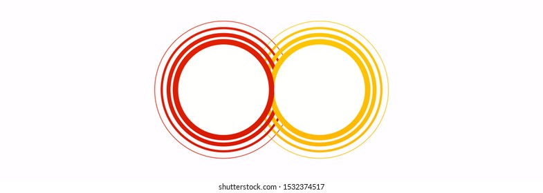 2 components chart make up something. Modern business circle infographics two options banner. Vector layout piece chart workflow. 2 piece diagram number component. Two step up options for web design