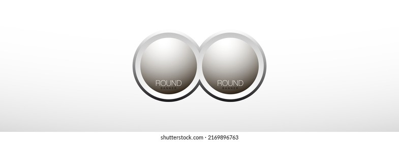 2 components chart make up something. Modern business circle infographics two options banner. Vector layout piece chart workflow. 2 piece diagram number component. Two step up options for web design