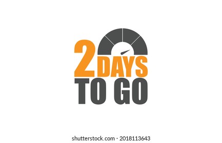 2 days to go design template