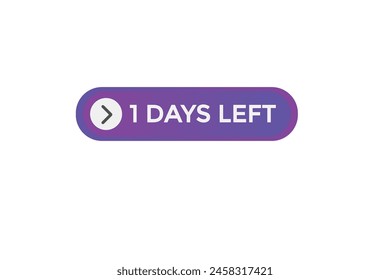 2 days left countdown to go one time,  background template2 days left, countdown sticker left banner business,sale, label button,