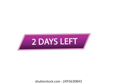 Quedan 2 días, icono, estilo, temporizador, cuenta atrás, reloj, tiempo, fondo, Plantilla, quedan 2 días, cuenta atrás, etiqueta, Anuncio izquierdo, negocio, venta, Botón de etiqueta
