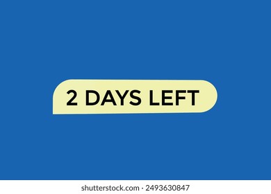 2 days left, icon, stile, timer, countdown, clock, time,  background, template, 2 days left, countdown, sticker, left banner, business, sale, label button
