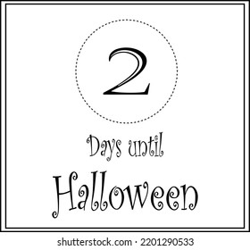 2 days until Halloween logo