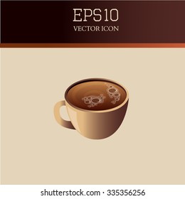 2 D.mesh- illustration of coffee
