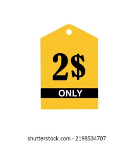 	
Signo de cupón o vale de etiqueta o descuento de cupón de 2$ Etiqueta de ahorro de dinero, sello Vector Ilustración con fuente fantástica sobre fondo amarillo y fondo blanco