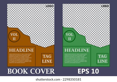 2 Dynamic Vector Illustrations for Eye-Catching Book Covers - 2 In 1 Book Cover Vector EPS10