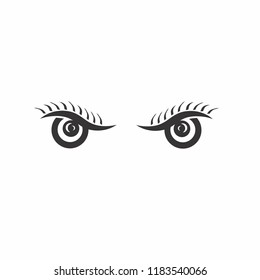 2 eye icon logo black color