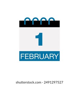 2 february calendar date icon vector eps