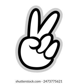 2 Fingers Y2K Clothing Logo Patch Apparel Fashion Vector Design K36, Commercial Use