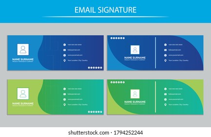 2 Flat Email Signature Template