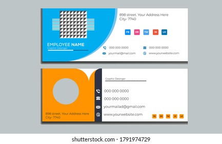 2 Flat And Modern Email Signature
