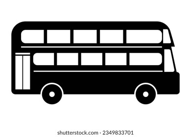  2 floor Bus vector illustration