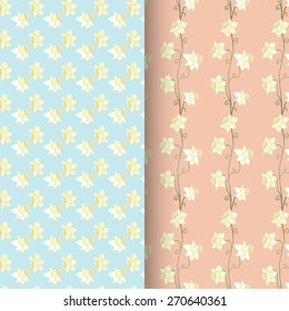 2 floral backgrounds. narcissus