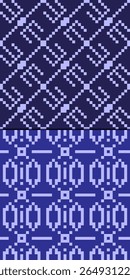 2 Geometric design de padrão contínuo. Um Padrão Criado Usando um Método de Combinação de formas quadradas.