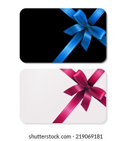 2 Gift Cards, With Gradient Mesh, Vector Illustration