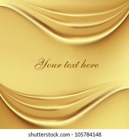 2 Gold Silk Waves Background
