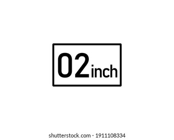 a 2 size in inches