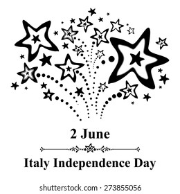 2 June. Italy Independence Day. Vector Illustration 