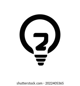 2 diseño de logotipo de diseño de icono de lámpara .. diseño de luz de lámpara de electricidad 