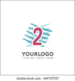2 Letter Creative line symbol. Design arrow and tower element. Abstract universal premium identity. 