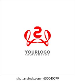 2 letter elegant line curve vector logotype. Premium letter L logo design. Luxury linear creative monogram.