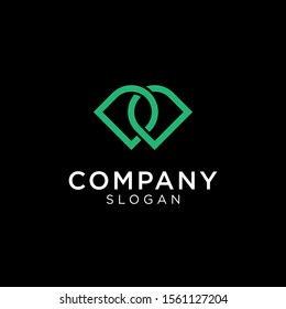 The 2 letter logo d is linked to each other. And at the same time the letters C and W are also seen depending on their interests. With green color. Editable and easy to custom