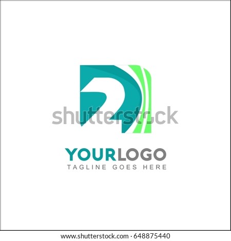 2 letter logo template design vector stock vector royalty free