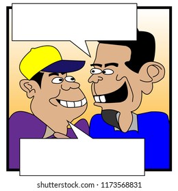 2 Lines Comic Joke Vector