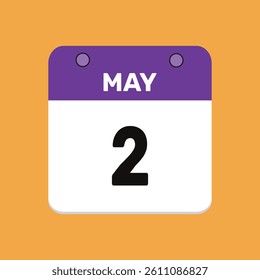 2 may calender icon text page monthly web design.