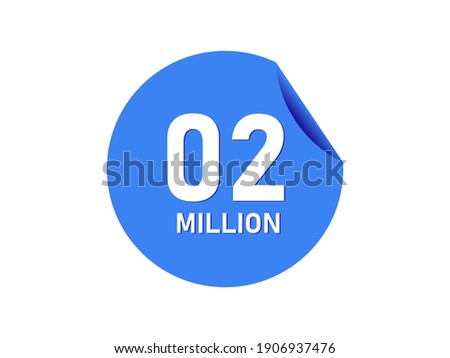 2 million texts on the blue sticker