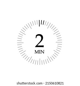 The 2 minutes, stopwatch vector icon, digital timer. clock and watch, timer, countdown symbol.