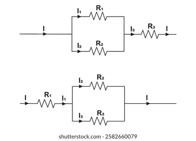 2 models of parallel resistors in series