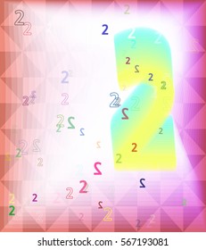 2 Number art design