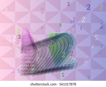 2 Number background texture