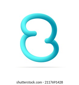 2 number blue logo. Line style pure water vector typography for save water identity, ecology graphic resources, clean corporate  labels and more