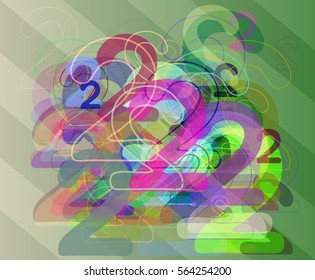 2 Number design icon