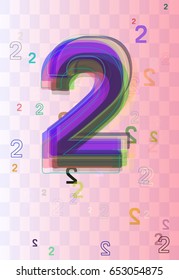 2 Number elements texture