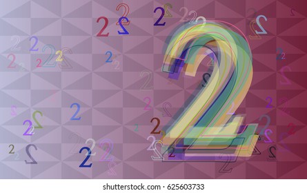 2 Number idea background