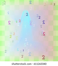 2 Number texture icon