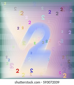 2 Number texture idea