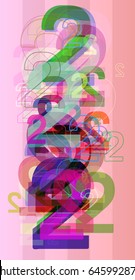 2 Number vector icon