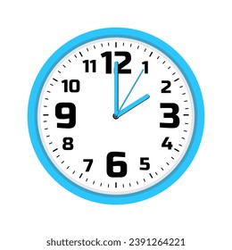 2 en punto, diseño de iconos de reloj. Icono de reloj de oficina del vector