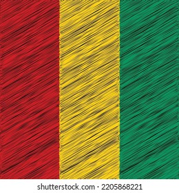 2 October Guinea Independence Day Flag Design