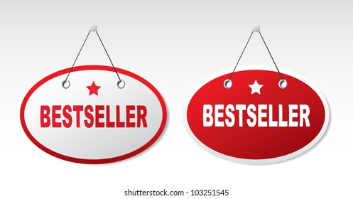 2 panels with text - Bestseller. Vector