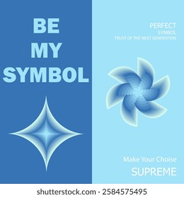 2 Part Step gradient background backed by the symbol rush series.modern design, printable posters, banners, template concept design. Vector illustrations.main puple coloure infinty symbol.Poster