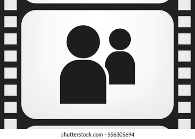 2 people icon vector illustration eps10.