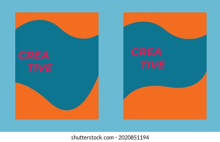 2 poster design templates for events and companies
