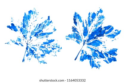 2 print maple leaves