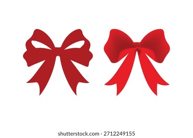 2 arco rojo arco de Navidad