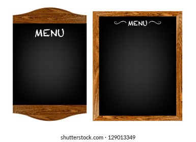 2 Restaurant Menu Boards With Gradient Mesh, Isolated On White Background, Vector Illustration